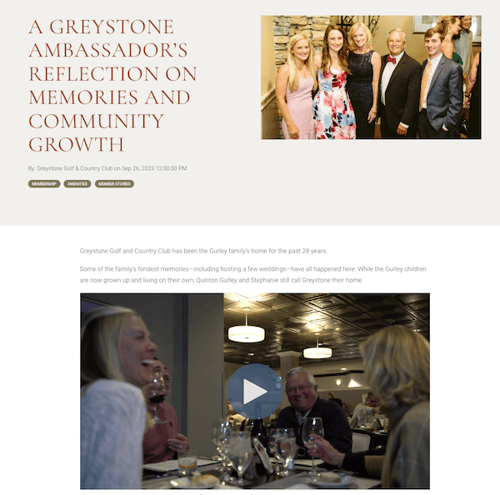 Greystone blog screenshot